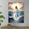 Jesus Walk on Water 5D Diamond Painting Kit – DIY Full Drill Christian Art for Adults, 12x16 in, Faith-Inspired Wall Decor & Gift